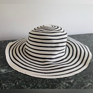 Janie and Jack Girls Straw Paper Summer Sun Hat Sz 6-8